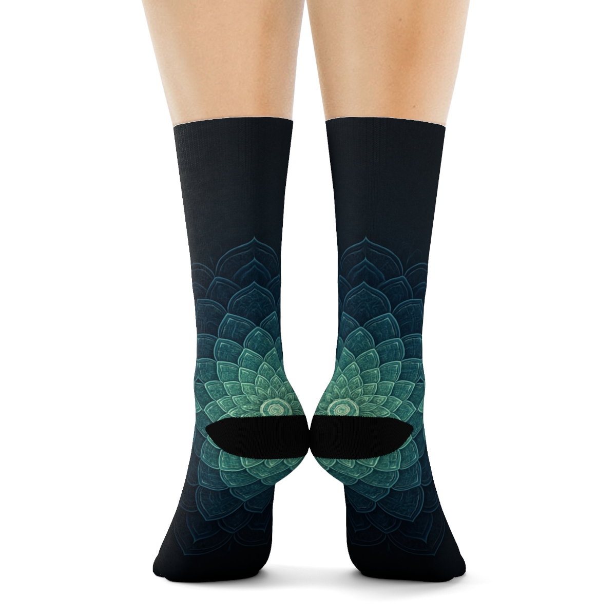 Orbital Petal Lattice personalized cozy socks