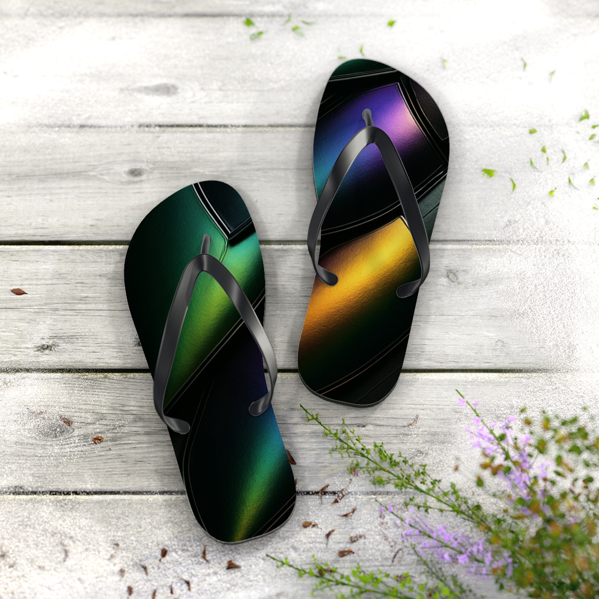 Elytra Prism Armor personalized beach flip flops