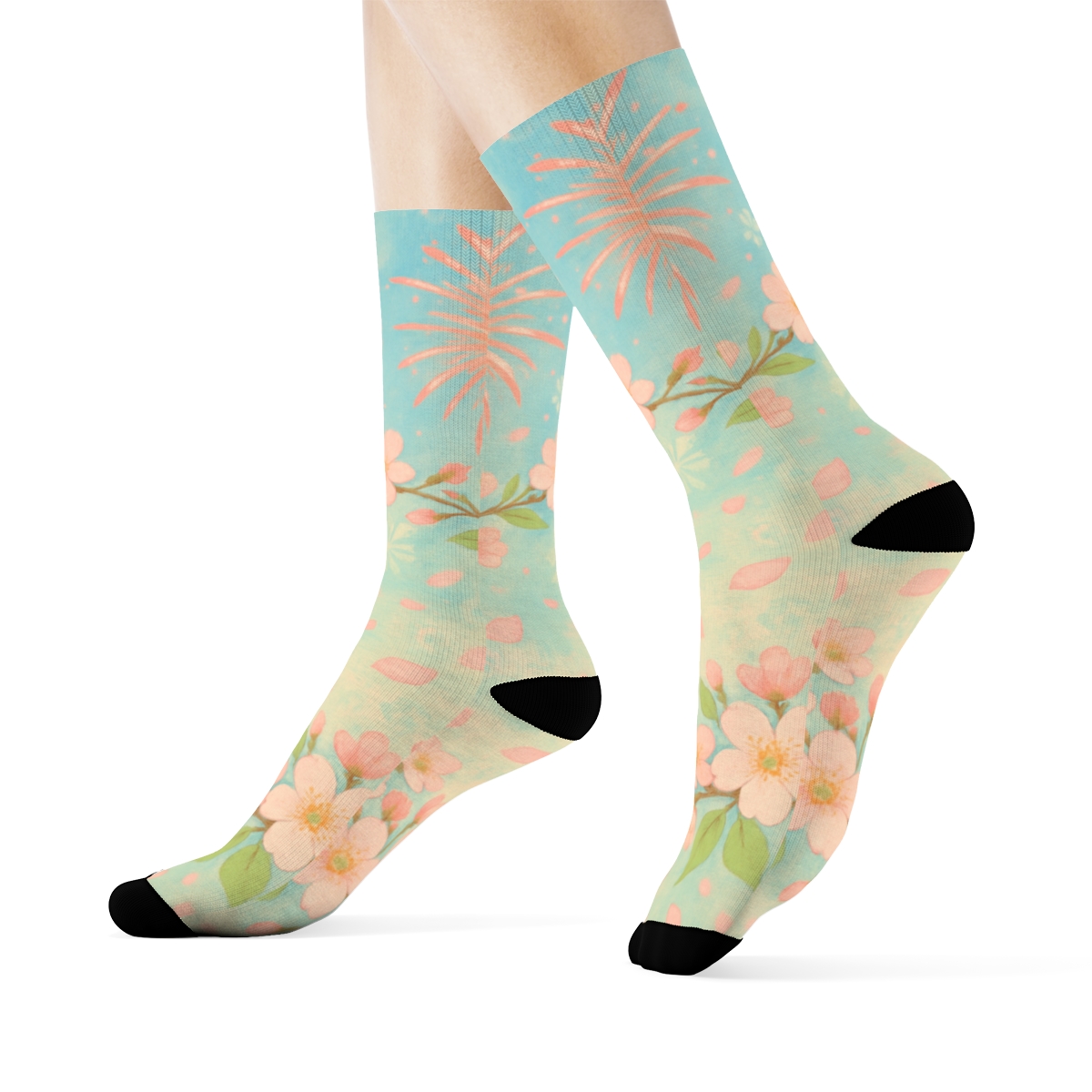Equinox Blossom Fireworks trendy colorful socks
