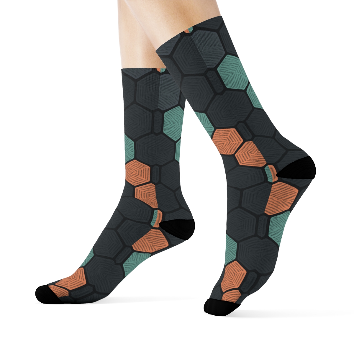 Hex Drift Gradient Tilefield sports performance socks