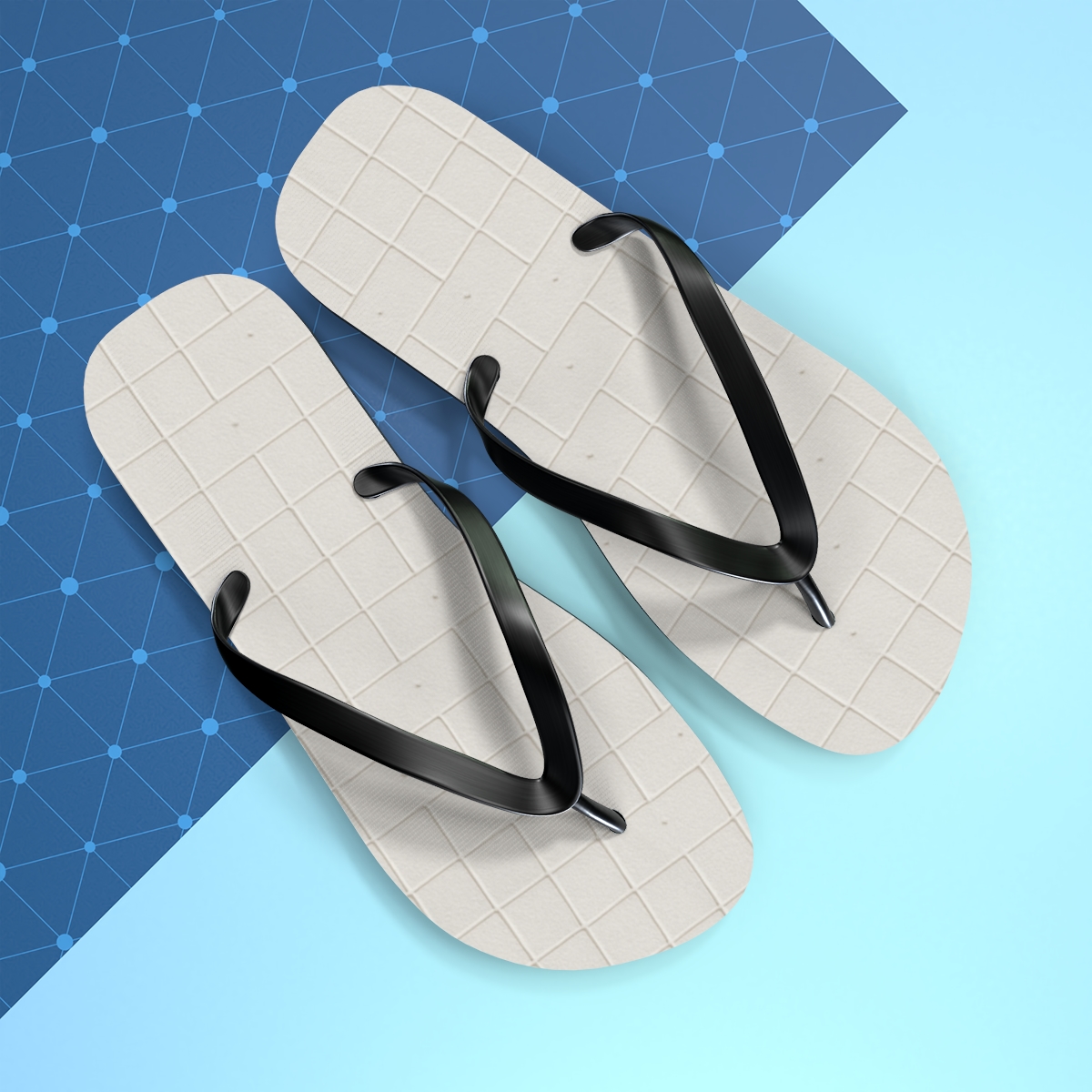 Microtile Frost Matrix soft sole flip flops