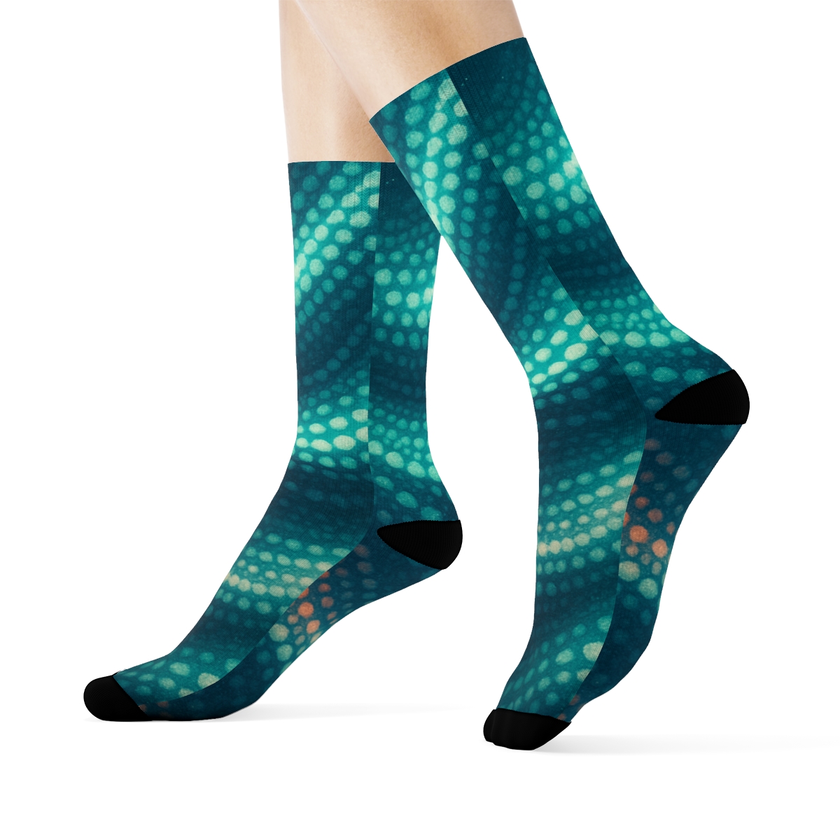 Chromatophore Mirage Weave unique printed socks