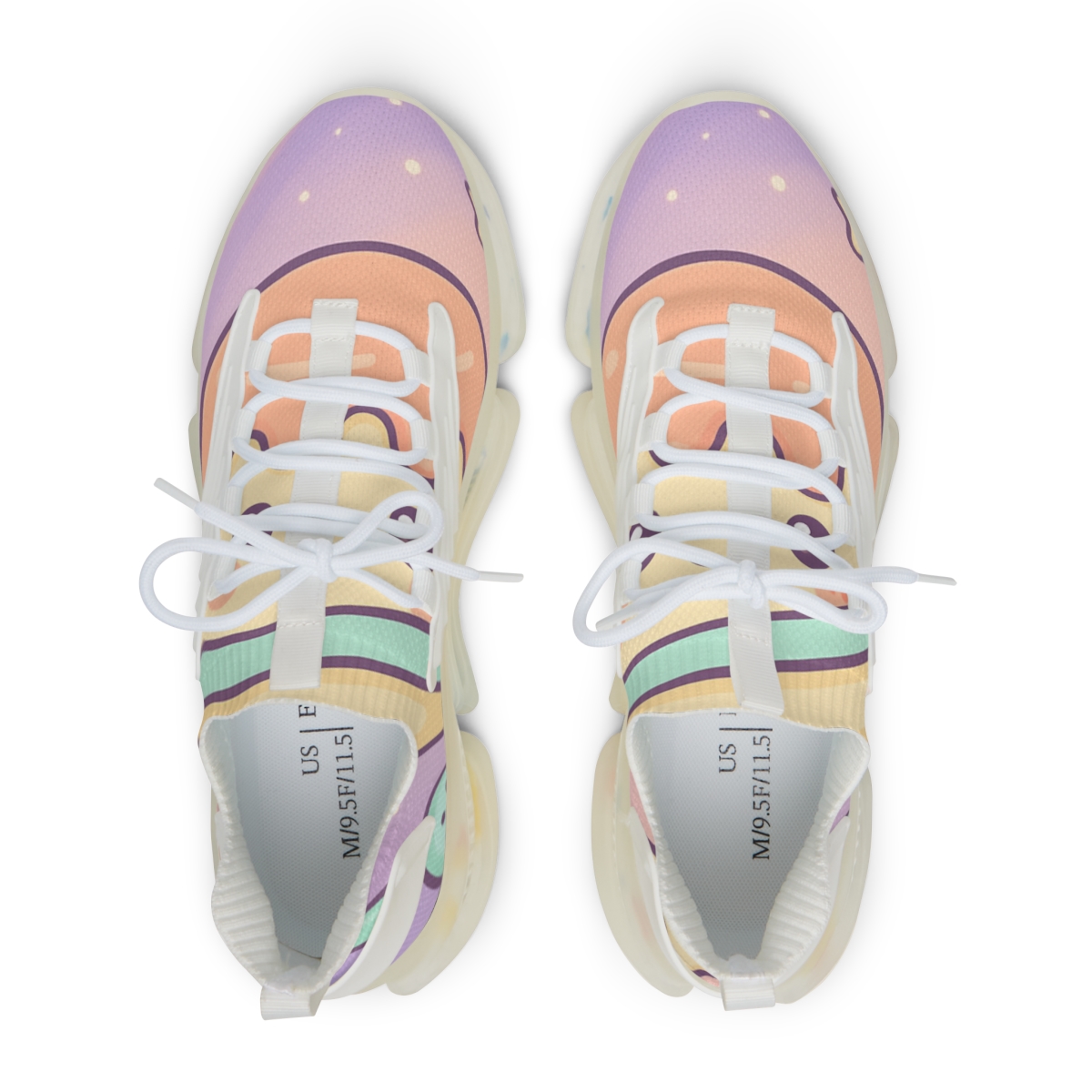 Sleepy Planet Pudding Parade personalized athletic sneakers