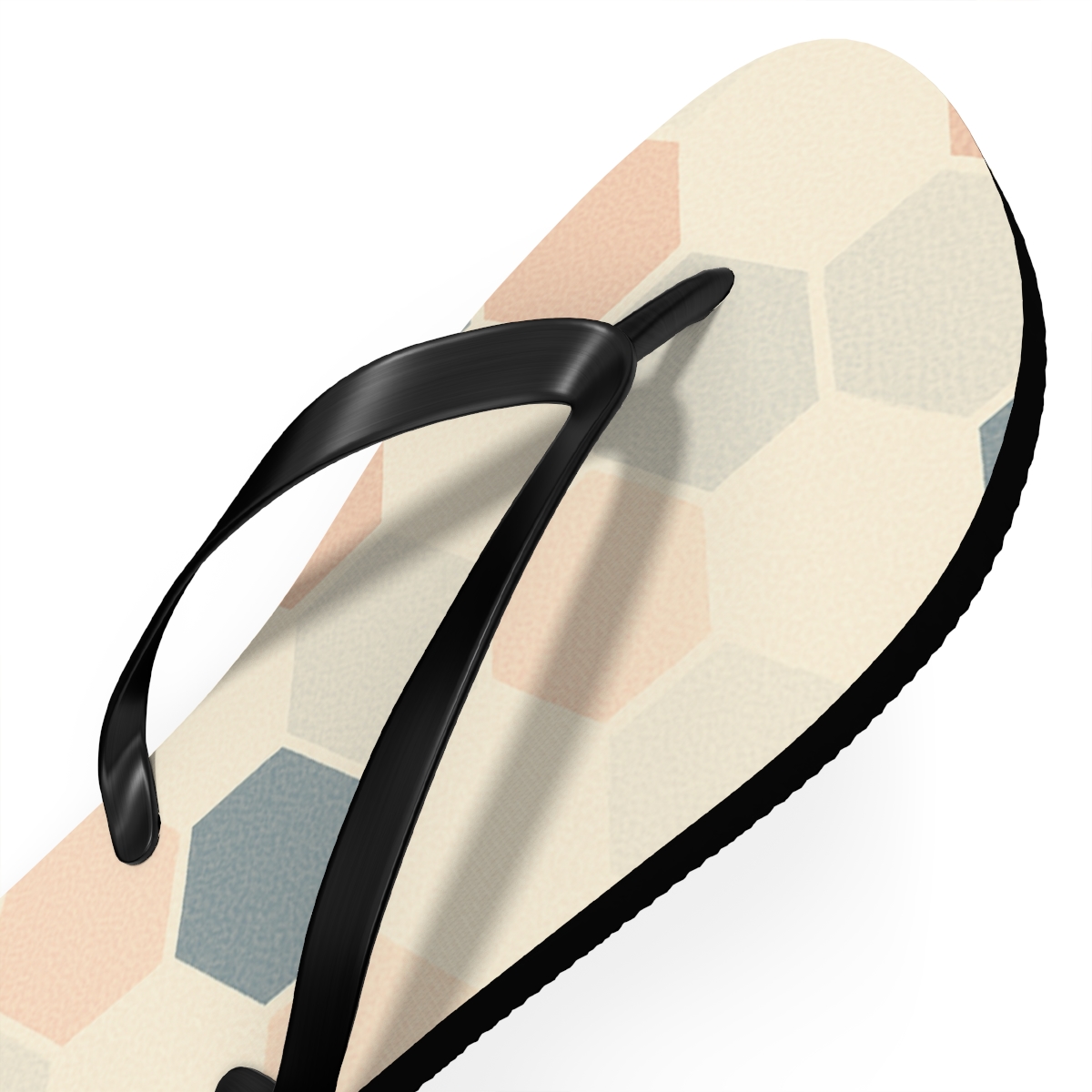 Hex Tiling Drift With Microdot Grain designer logo flip flops