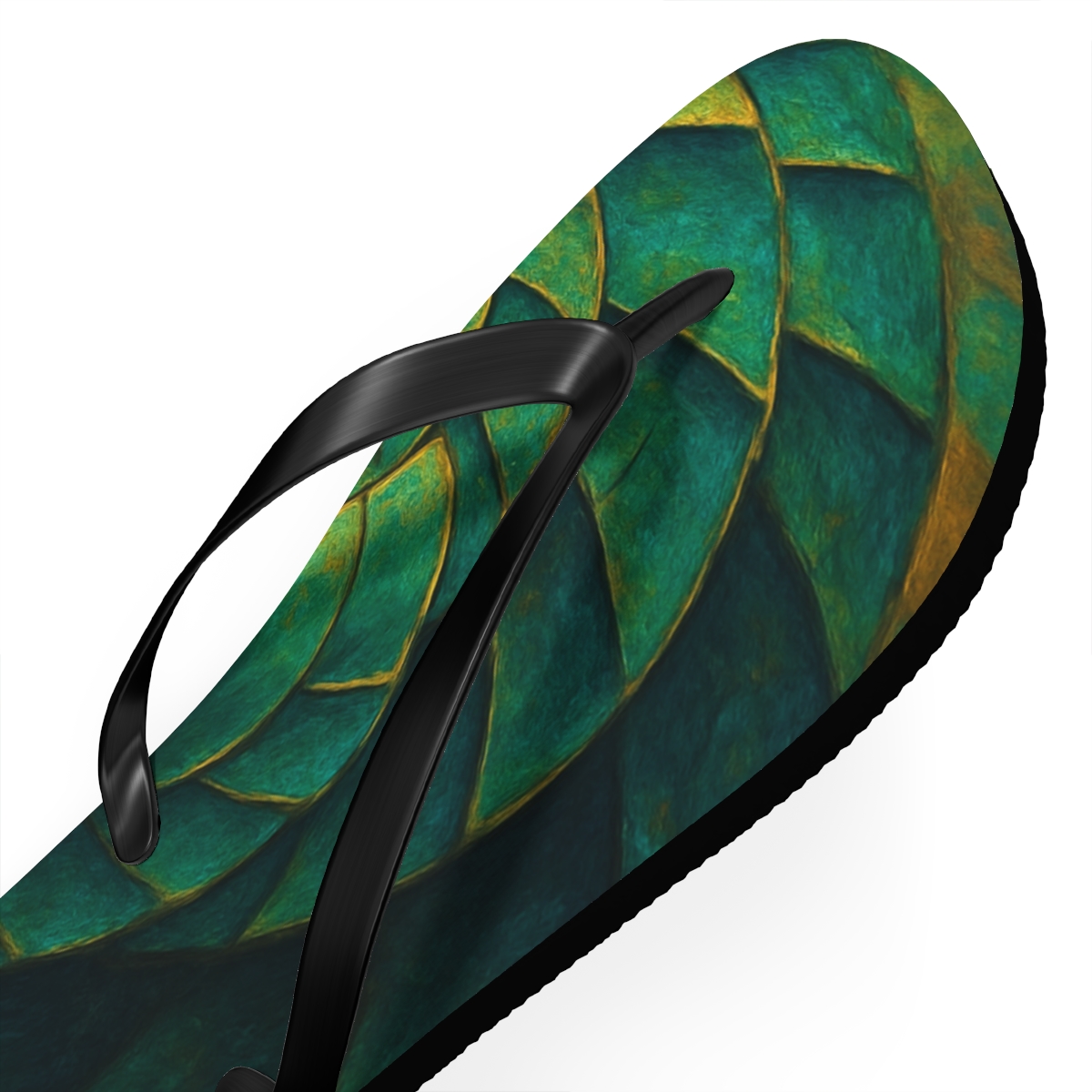 Golden Spiral Shores Flip Flops