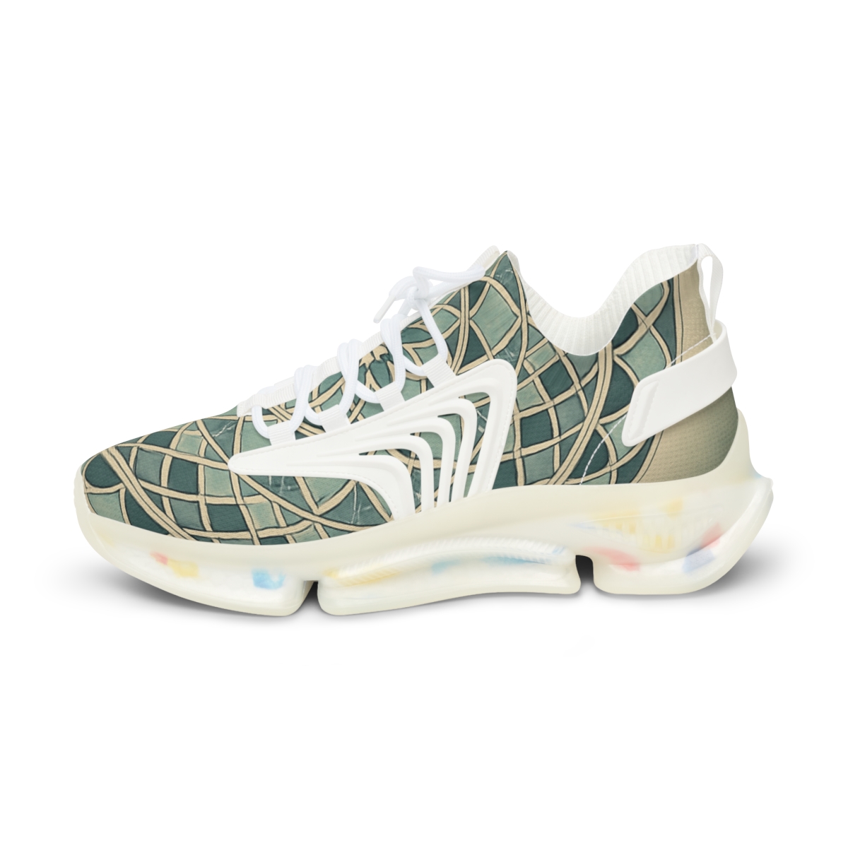 Radial Petal Lattice premium sport sneakers