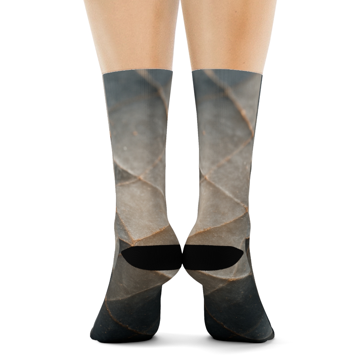 Mineral Facet Drift Weave personalized cozy socks