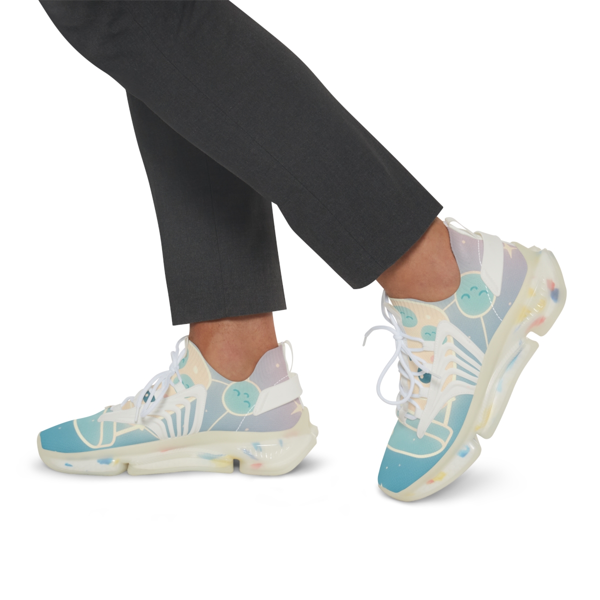 Cosmic Bubble Tea Constellation designer branded sneakers