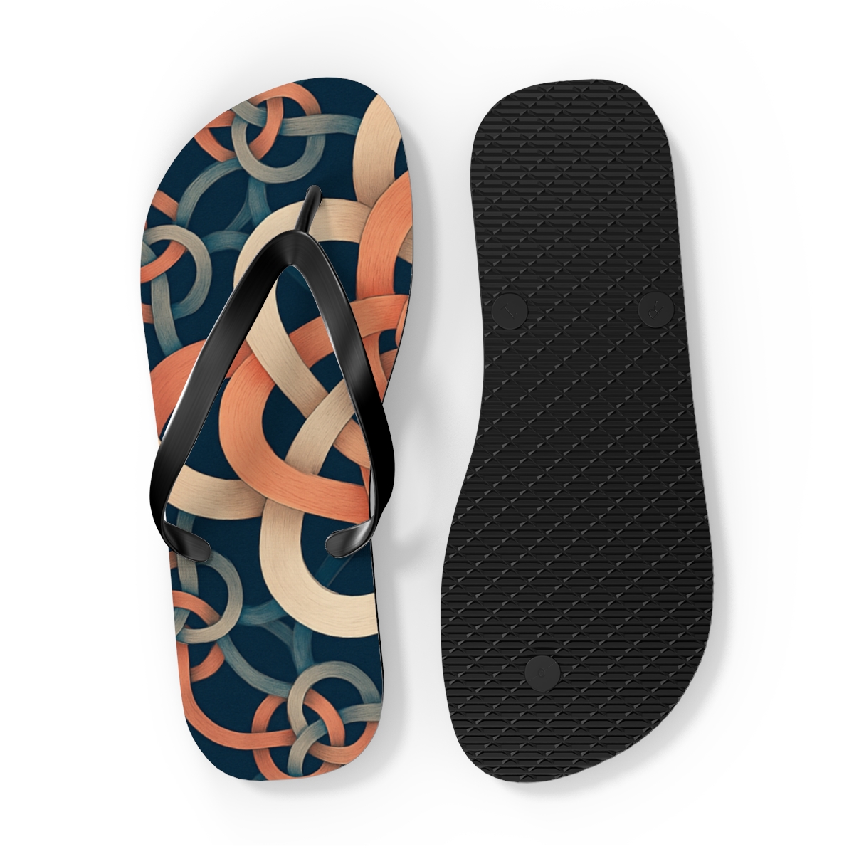 Cosmos Petal Interlace comfortable casual flip flops