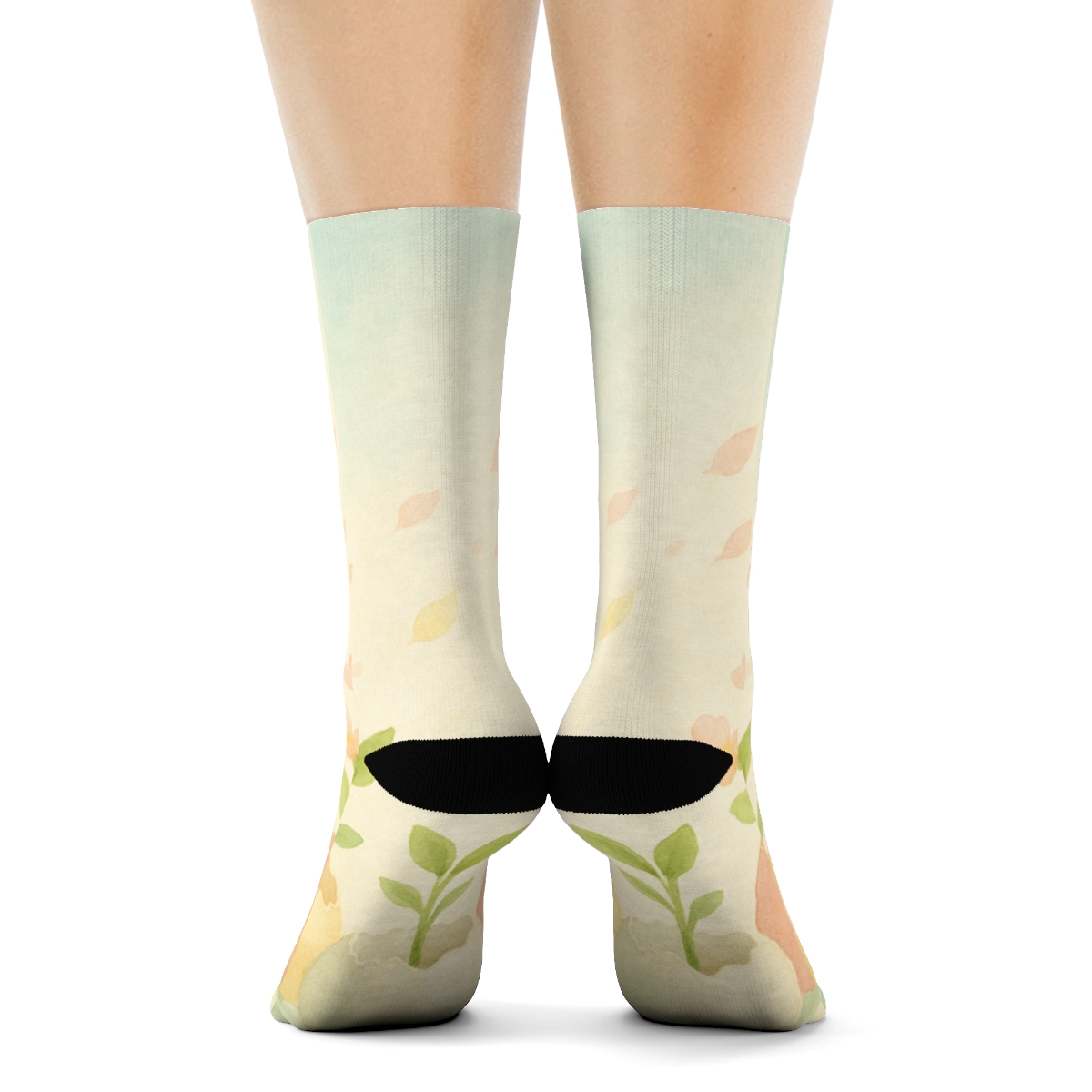 Spring Equinox Eggshell Garden warm winter socks