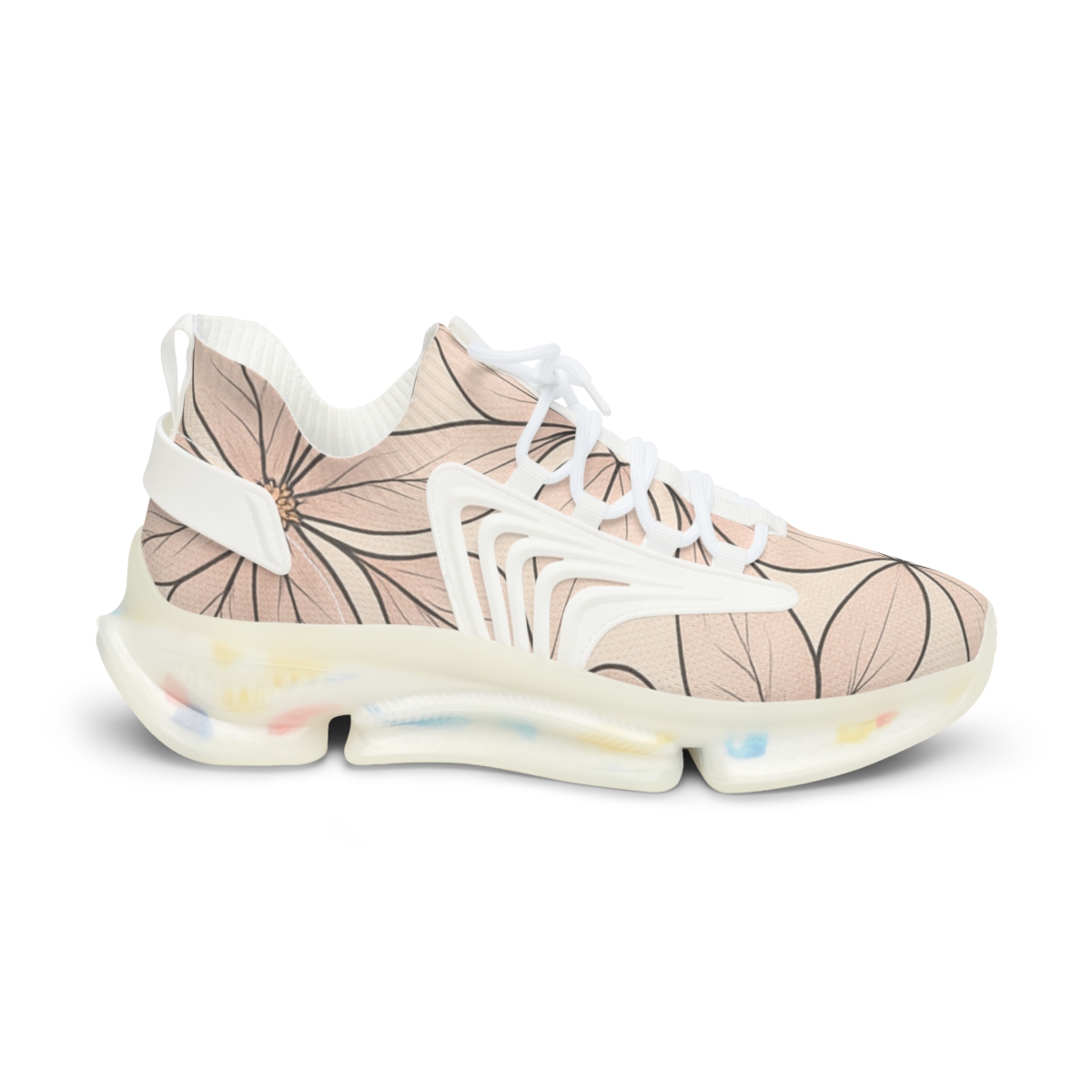 Camellia Lattice Drift custom sneakers