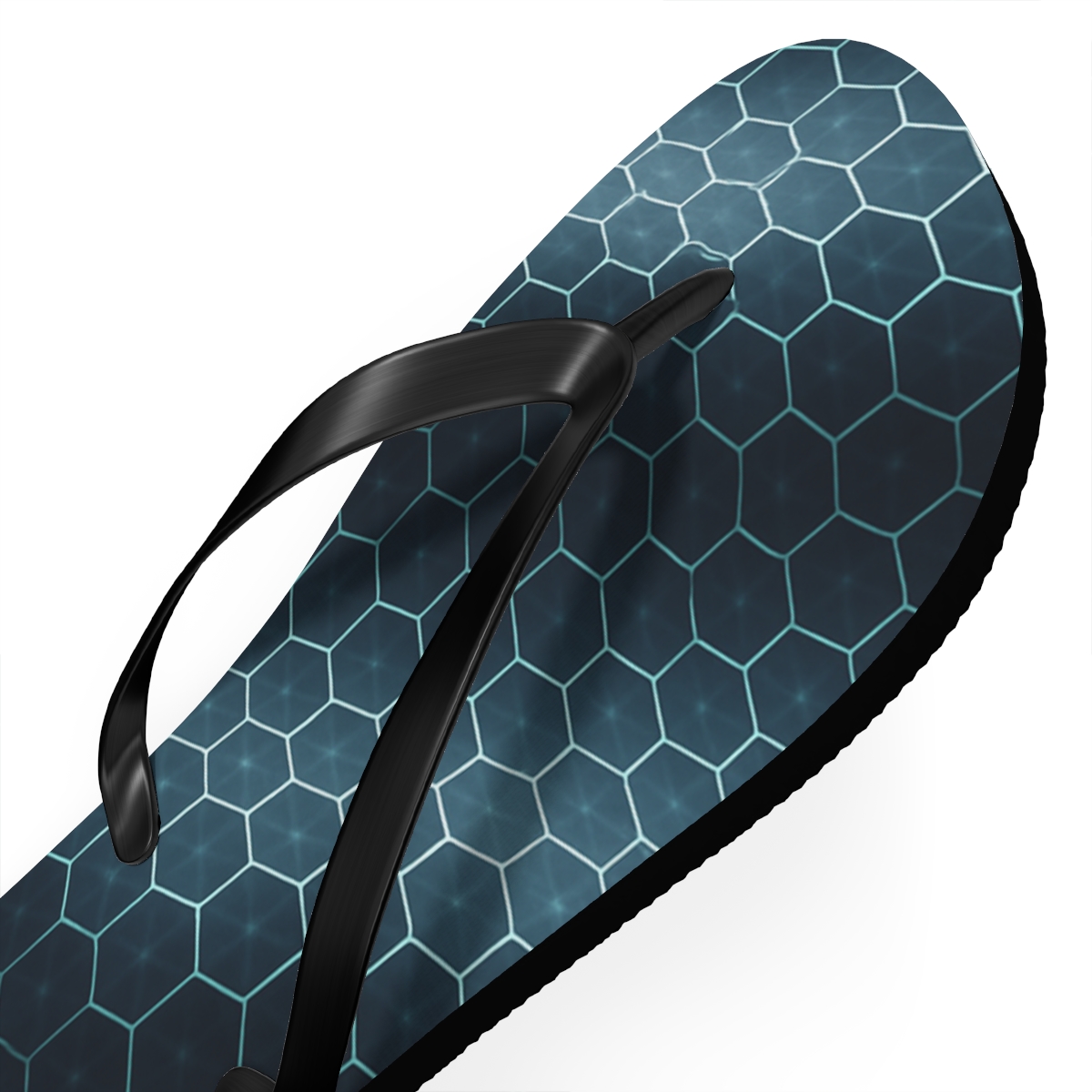 Stellar Hex Wave Lattice trendy printed flip flops