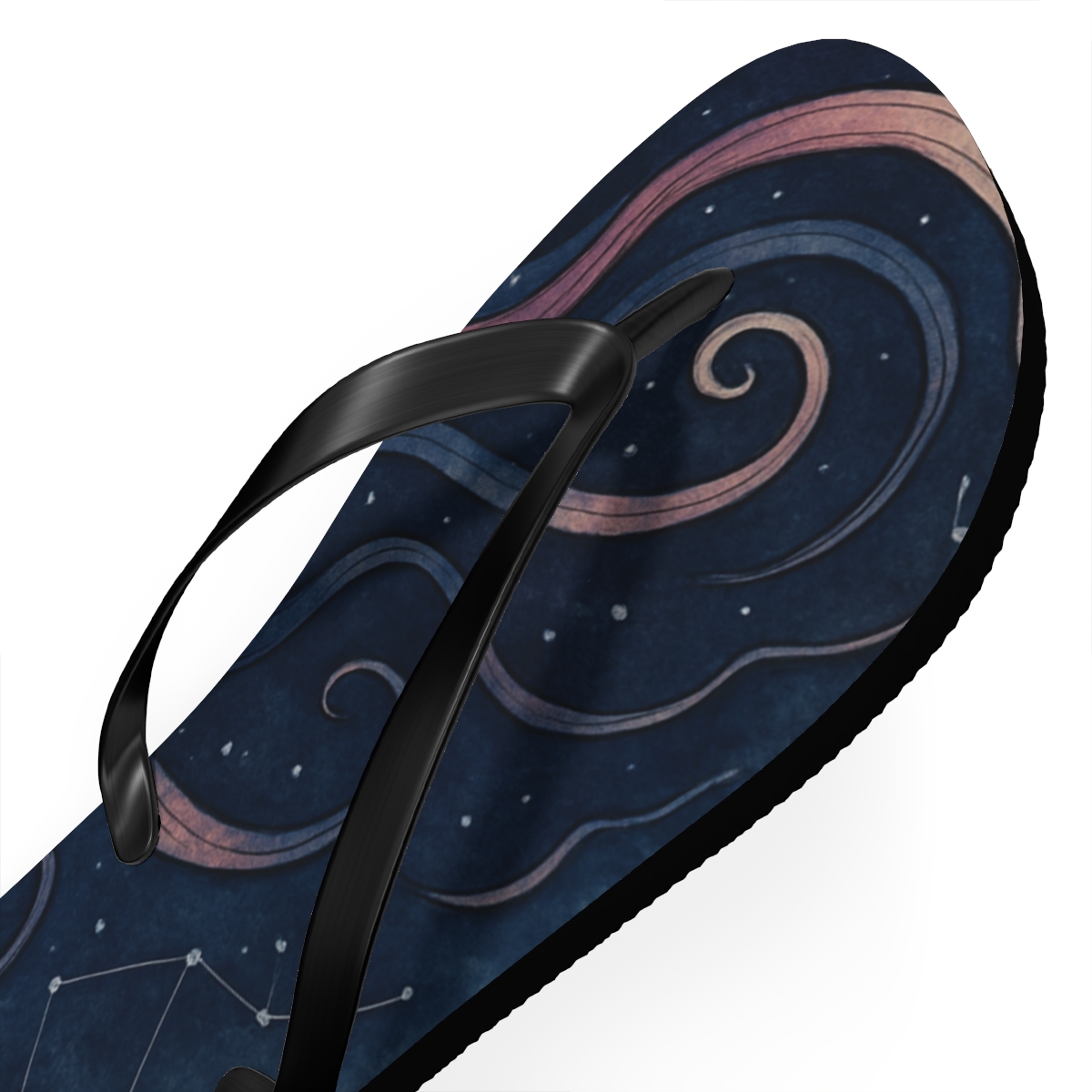 Octopus Ink Constellation Drift trendy printed flip flops