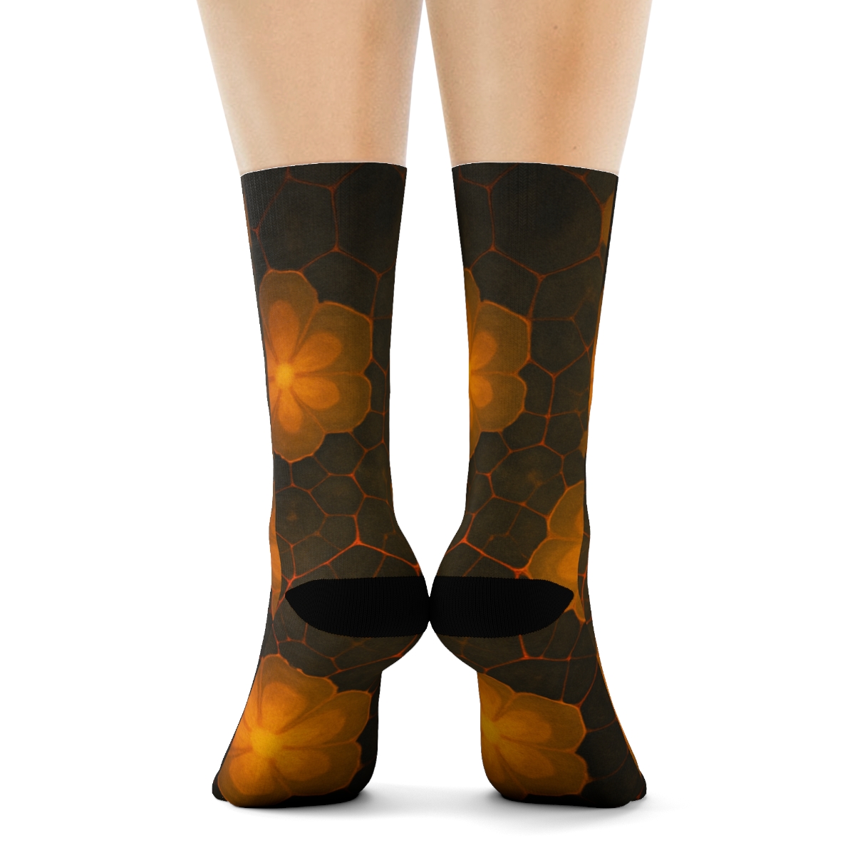 Marigold Pulse Lattice sports performance socks