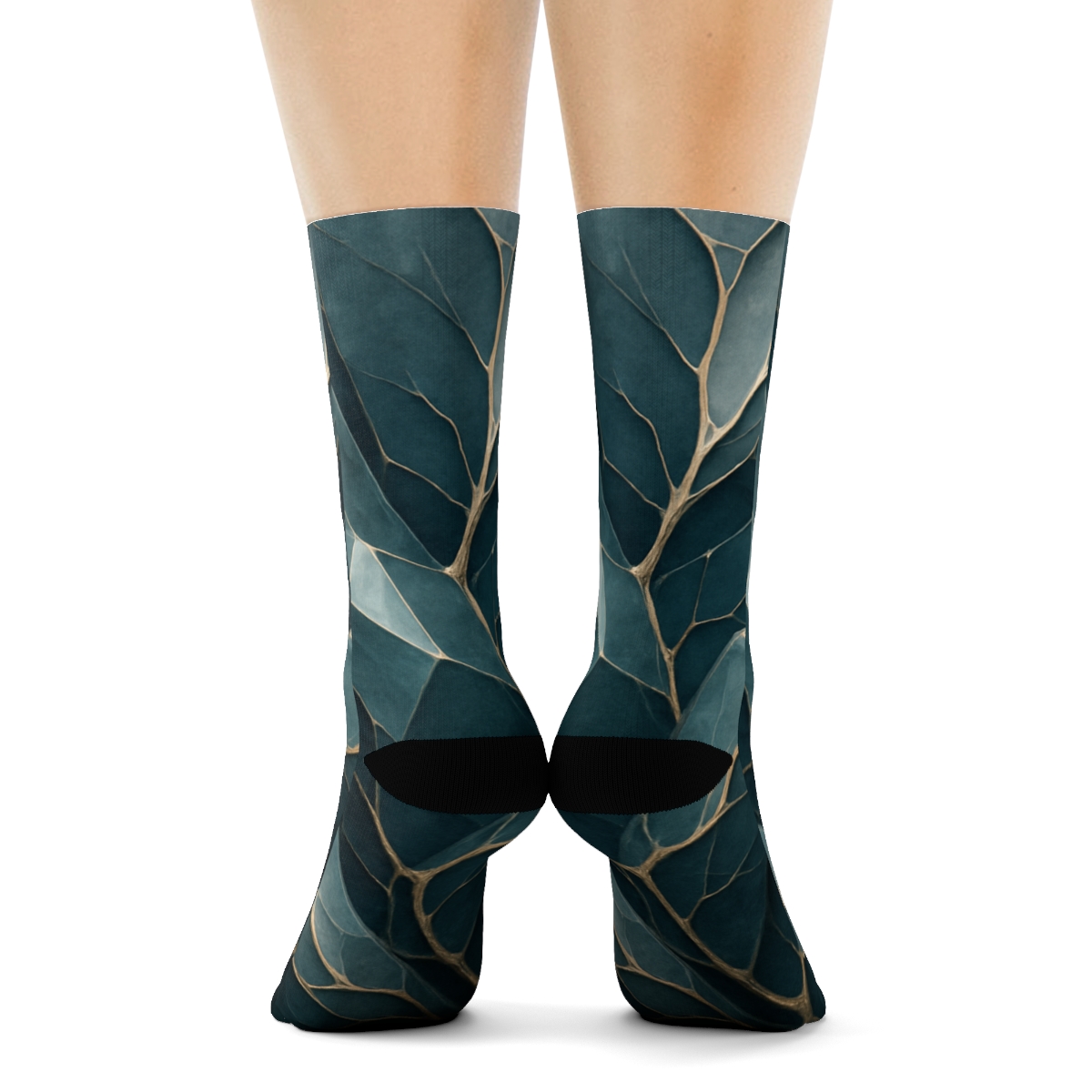 Mineral Vein Prism Weave designer logo socks