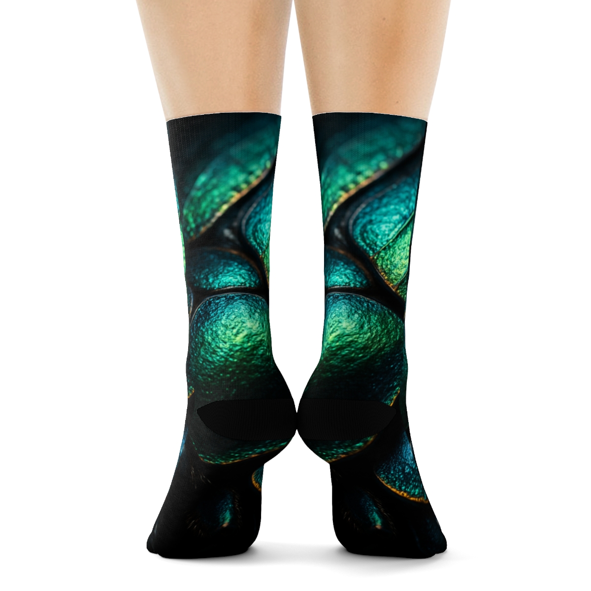 Iridescent Carapace Reverie sports performance socks