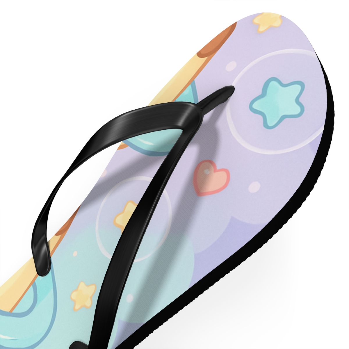 Pastel Planet Pudding Pals comfortable casual flip flops