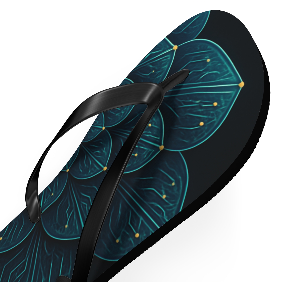 Orchid Circuit Rosette custom flip flops