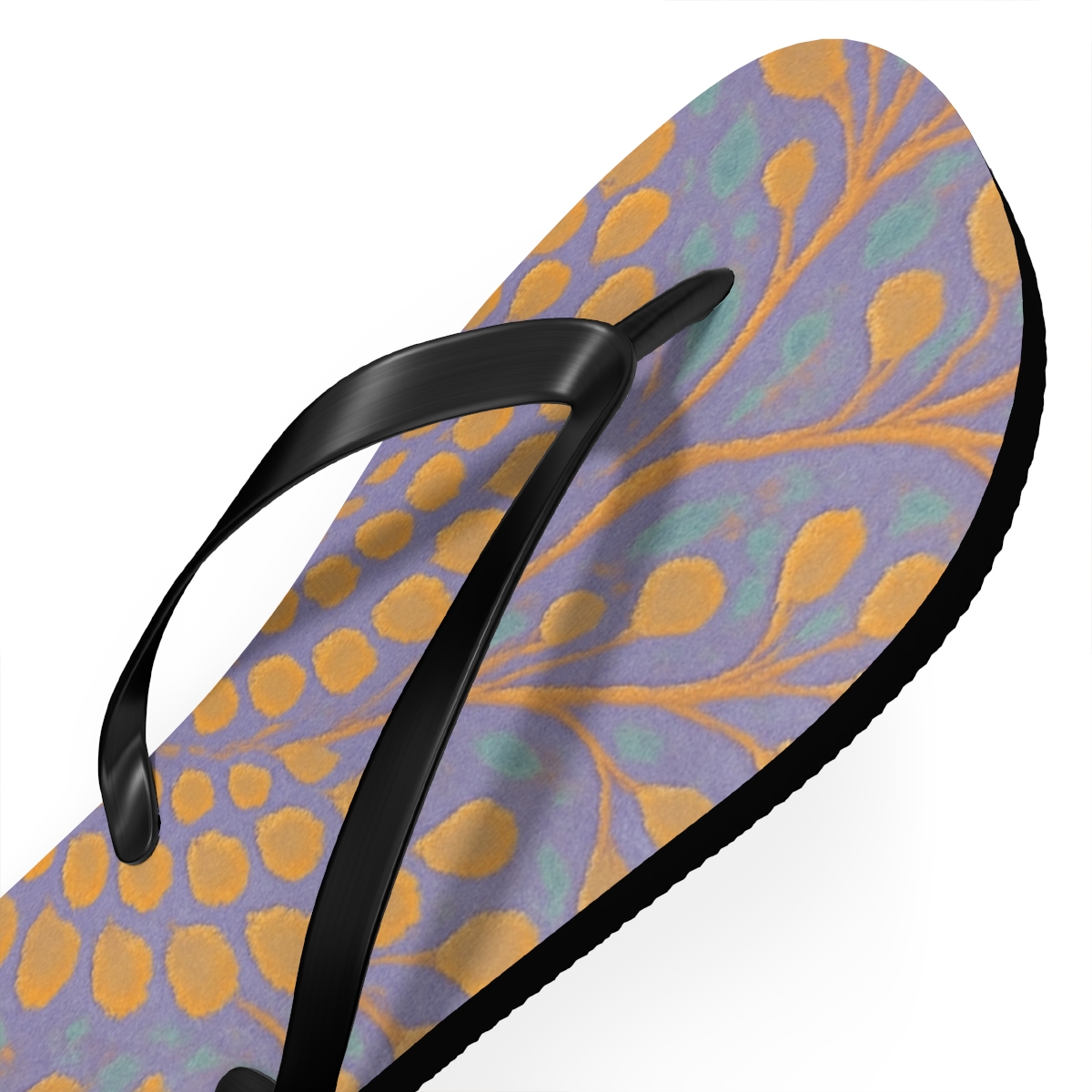 Spiral Petal Array personalized beach flip flops