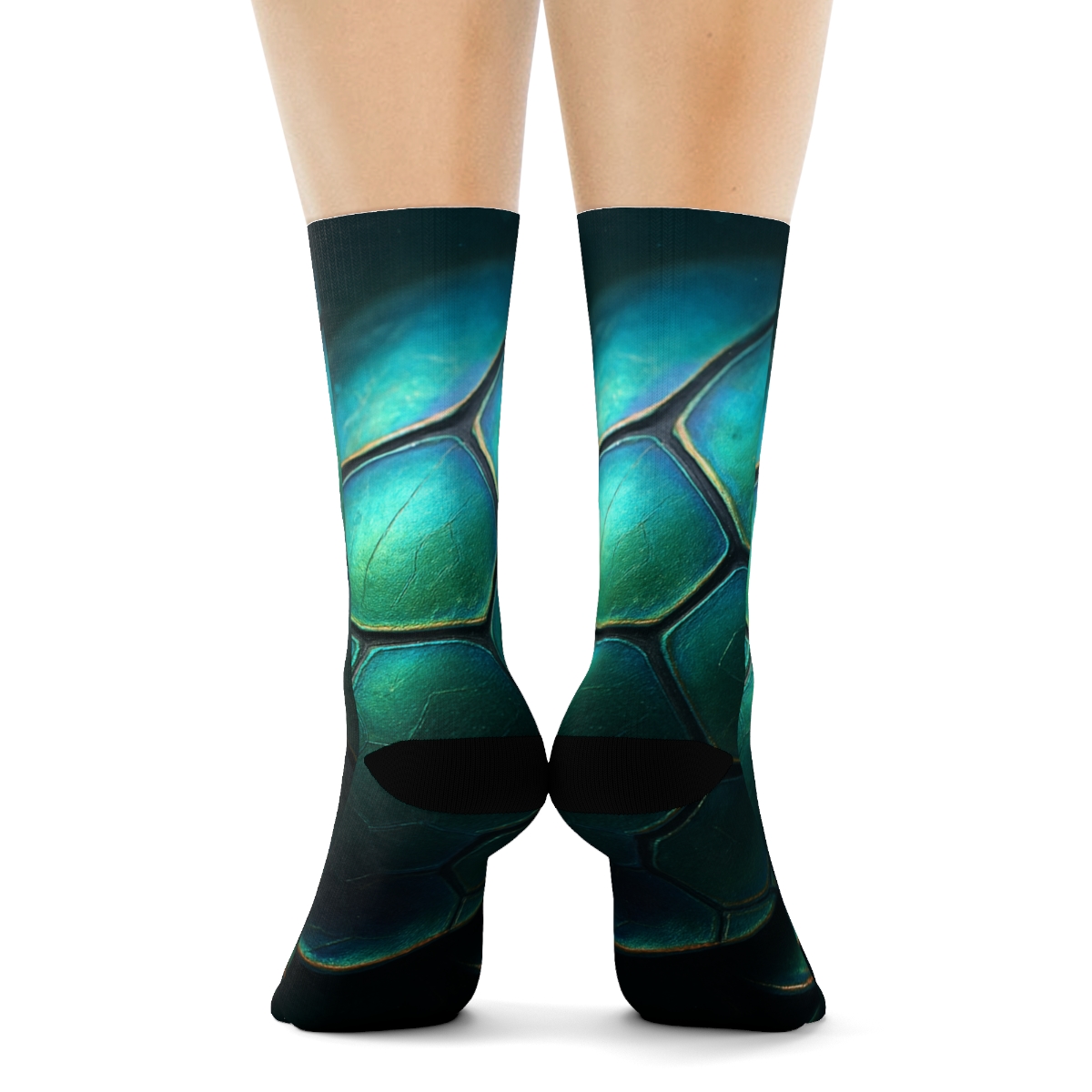 Iridescent Beetle Carapace Prism custom socks