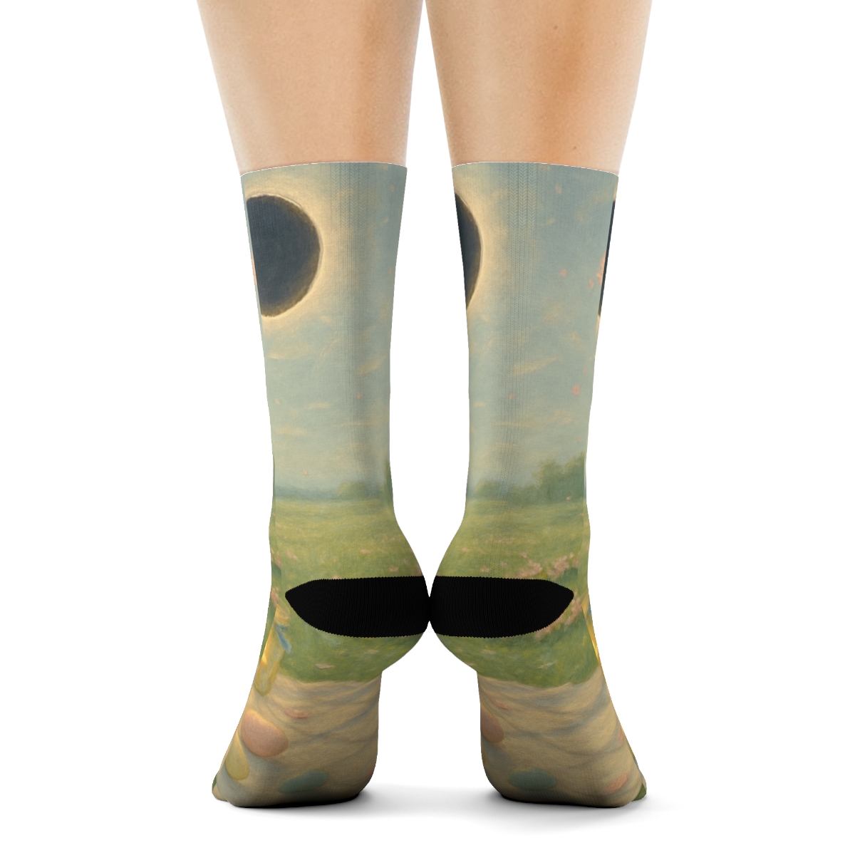 Spring Lantern Eclipse Picnic trendy colorful socks