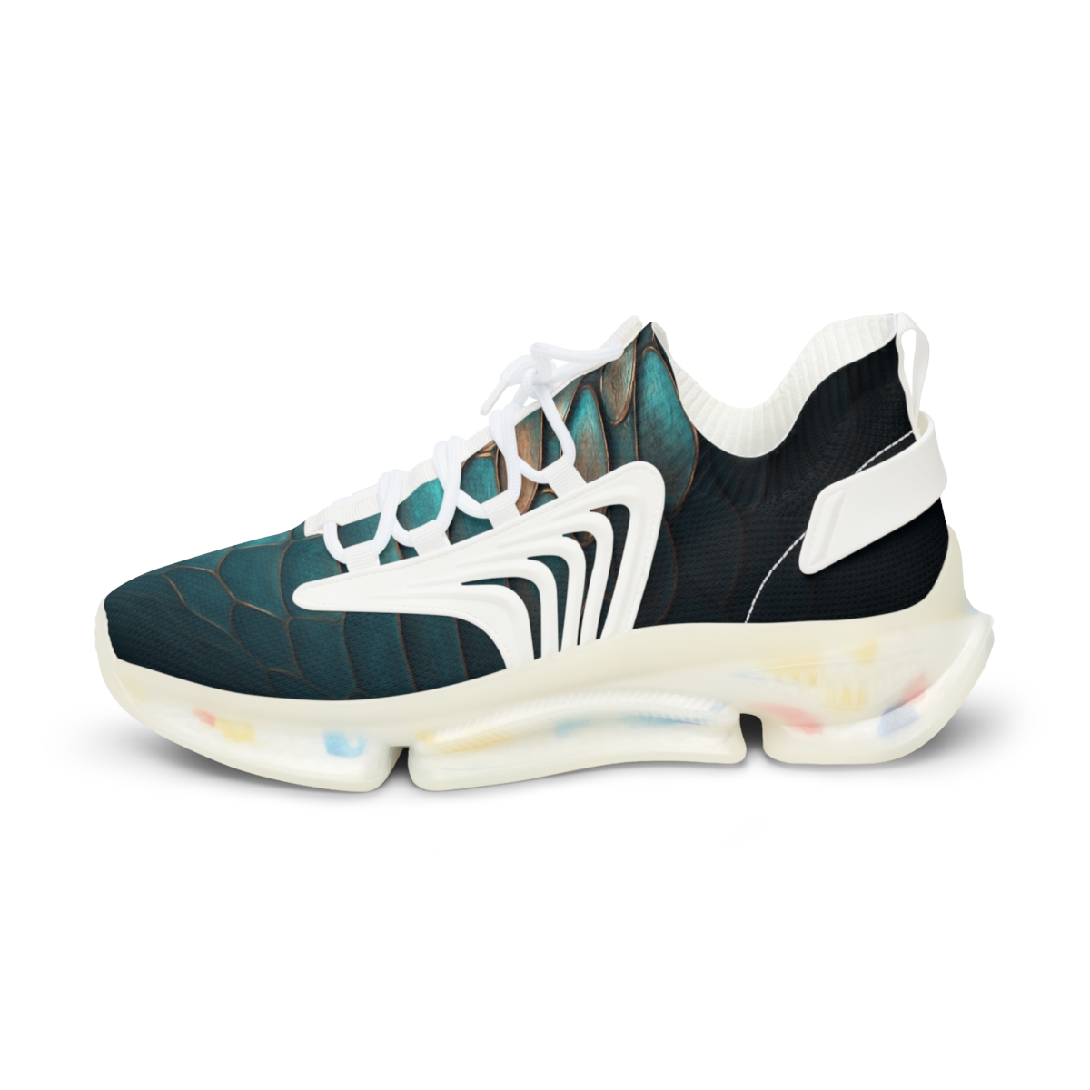 Iridescent Carapace Pattern premium sport sneakers