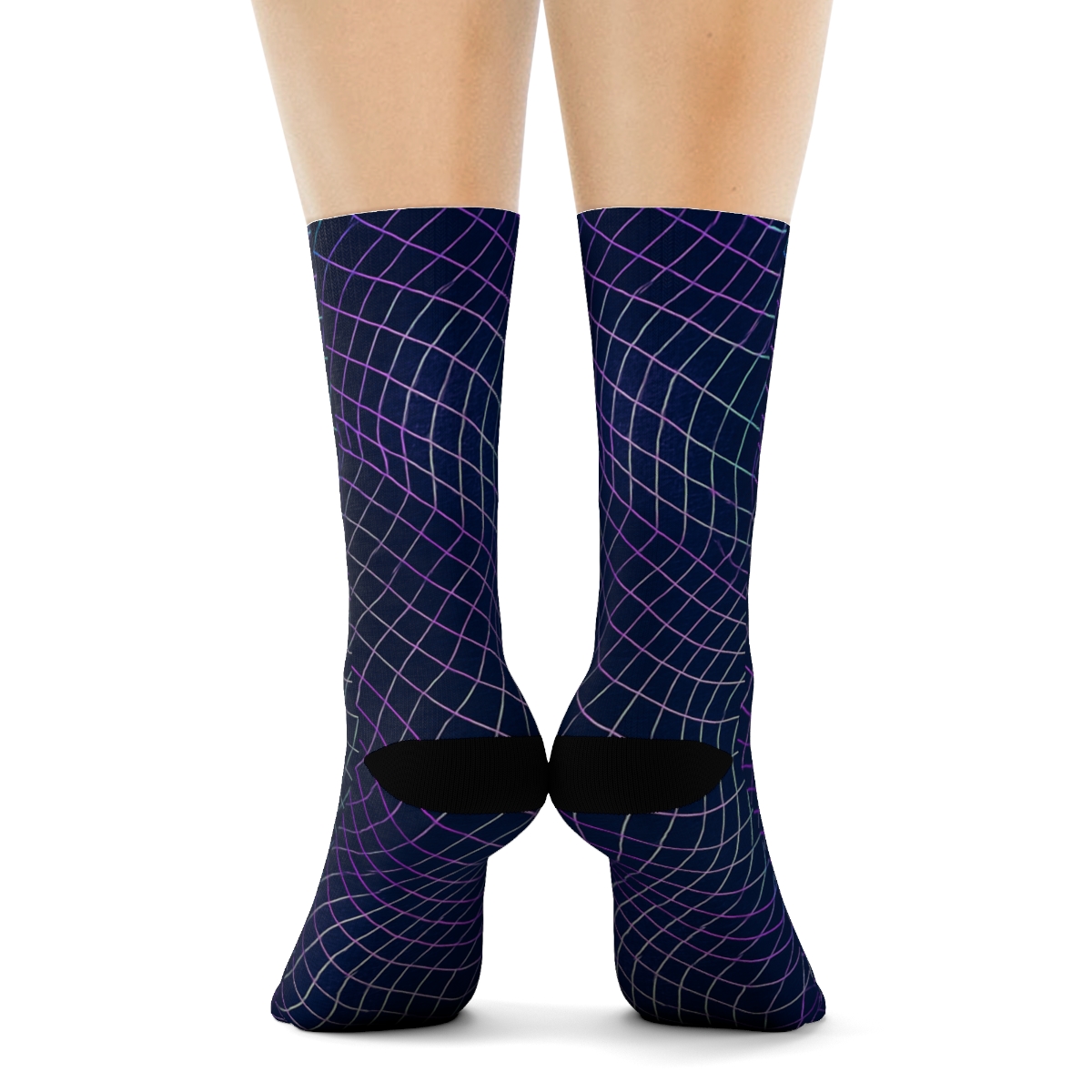Moire Hex Drift Tapestry warm winter socks