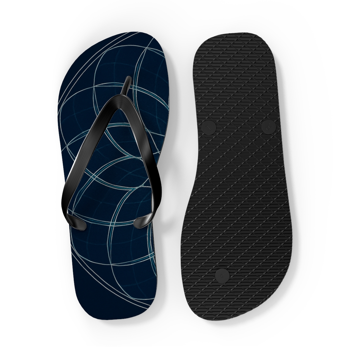 Orbital Petal Lattice custom flip flops