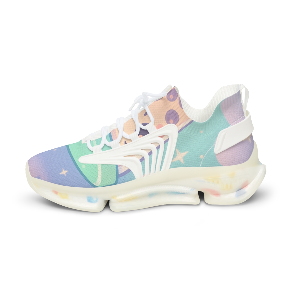 Cosmic Bubble Tea Constellation personalized athletic sneakers