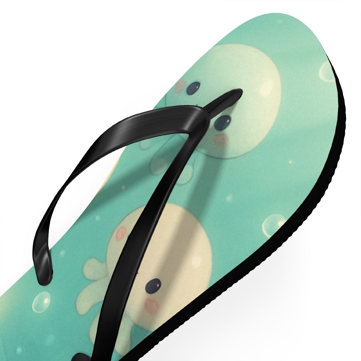 Moonlit Jellyfish Plush Parade trendy printed flip flops