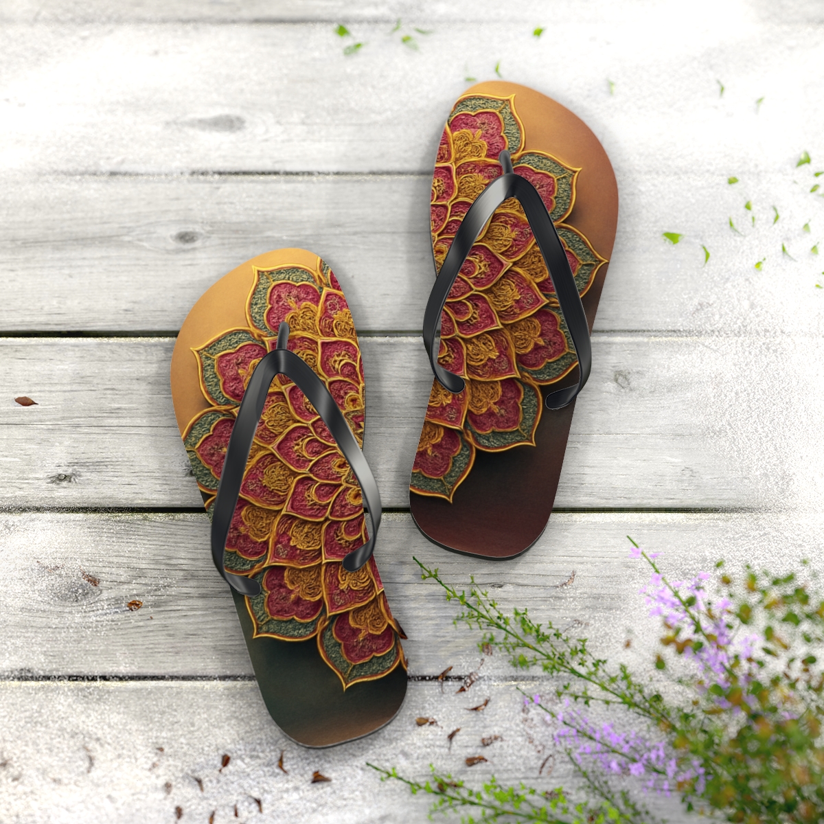 Harmony Blossom Flip Flops