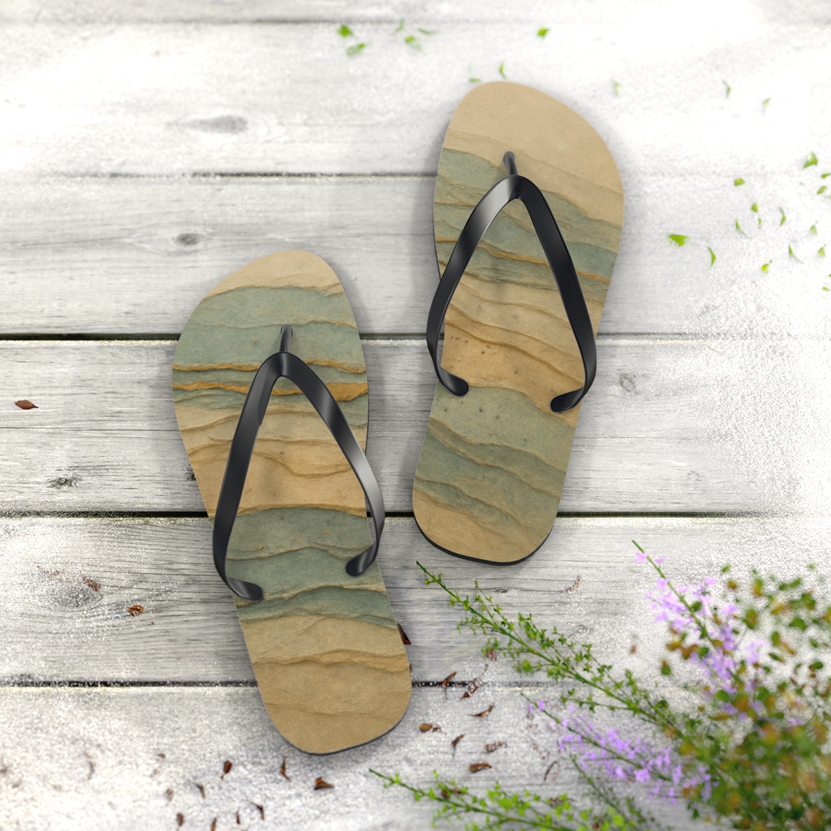 Stratum Wave Mosaic trendy printed flip flops