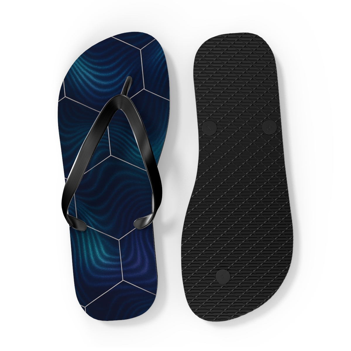 Moire Lattice Aurora Weave stylish summer flip flops