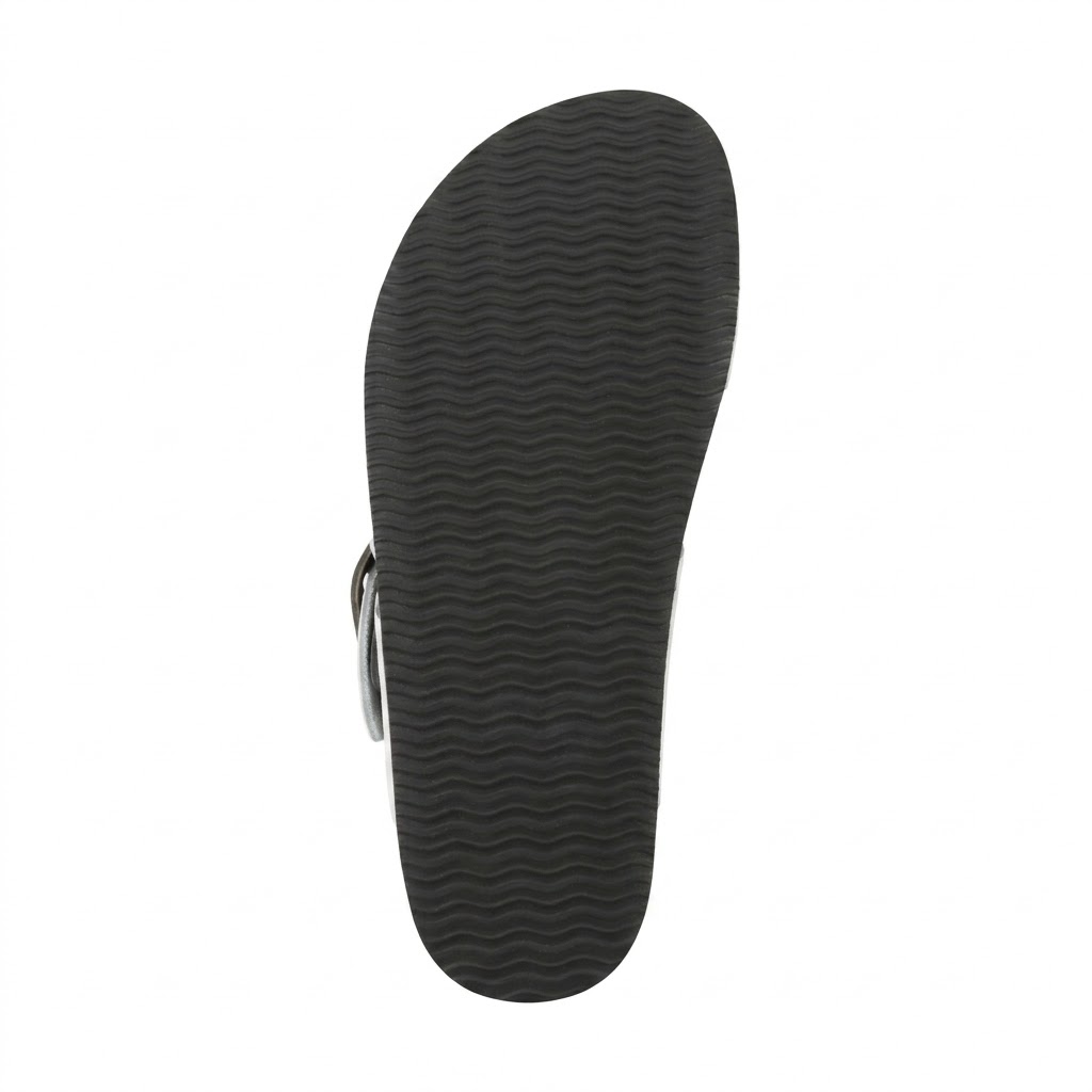 Braided Strap Casual Footbed Leather Sandals for Women
