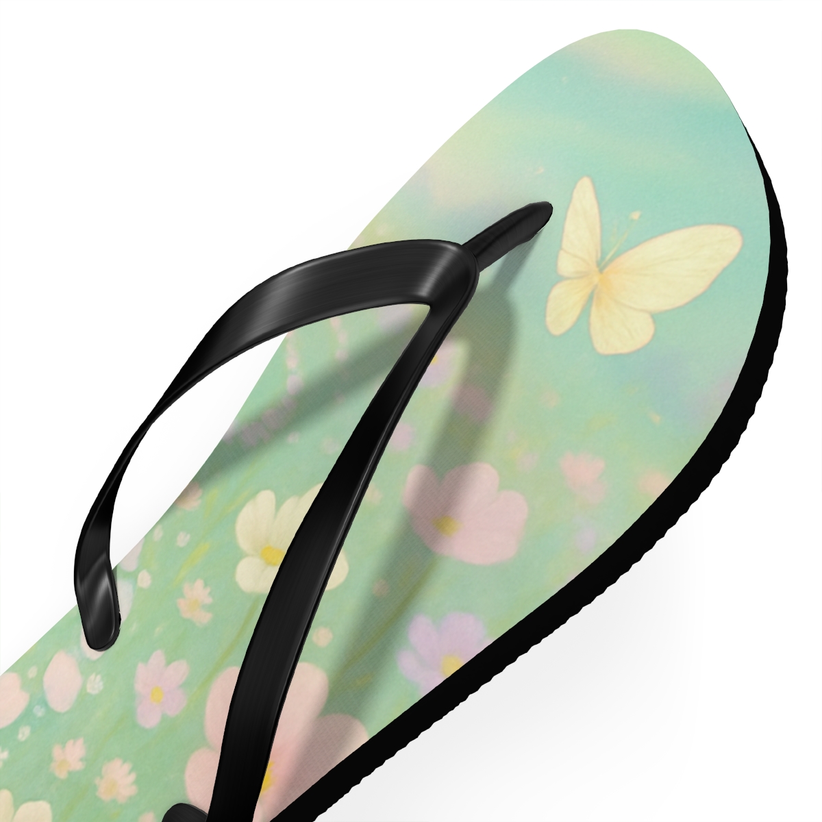 Spring Eggshell Aurora Garden soft sole flip flops