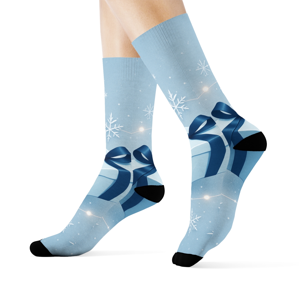 Winter Frost Gift Orbit personalized cozy socks