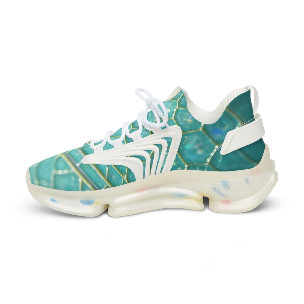 Dragonfly Wing Prism Lattice unique printed sneakers