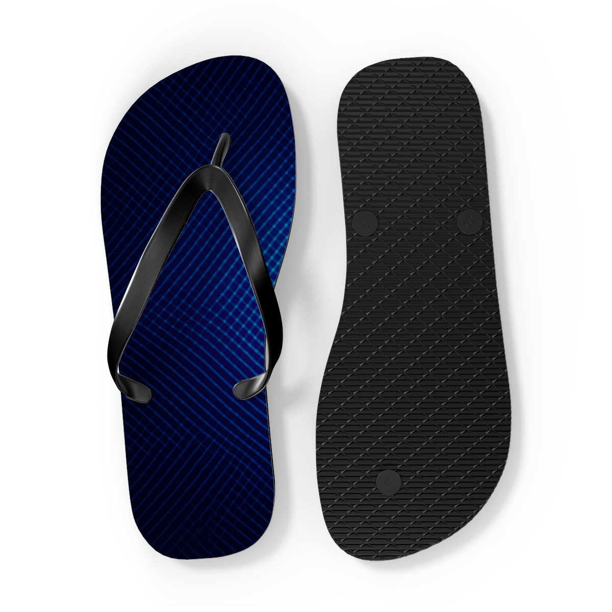 Moire Prism Weave unique graphic flip flops