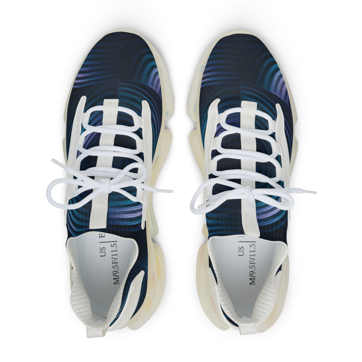 Moire Orbit Interference Weave premium sport sneakers