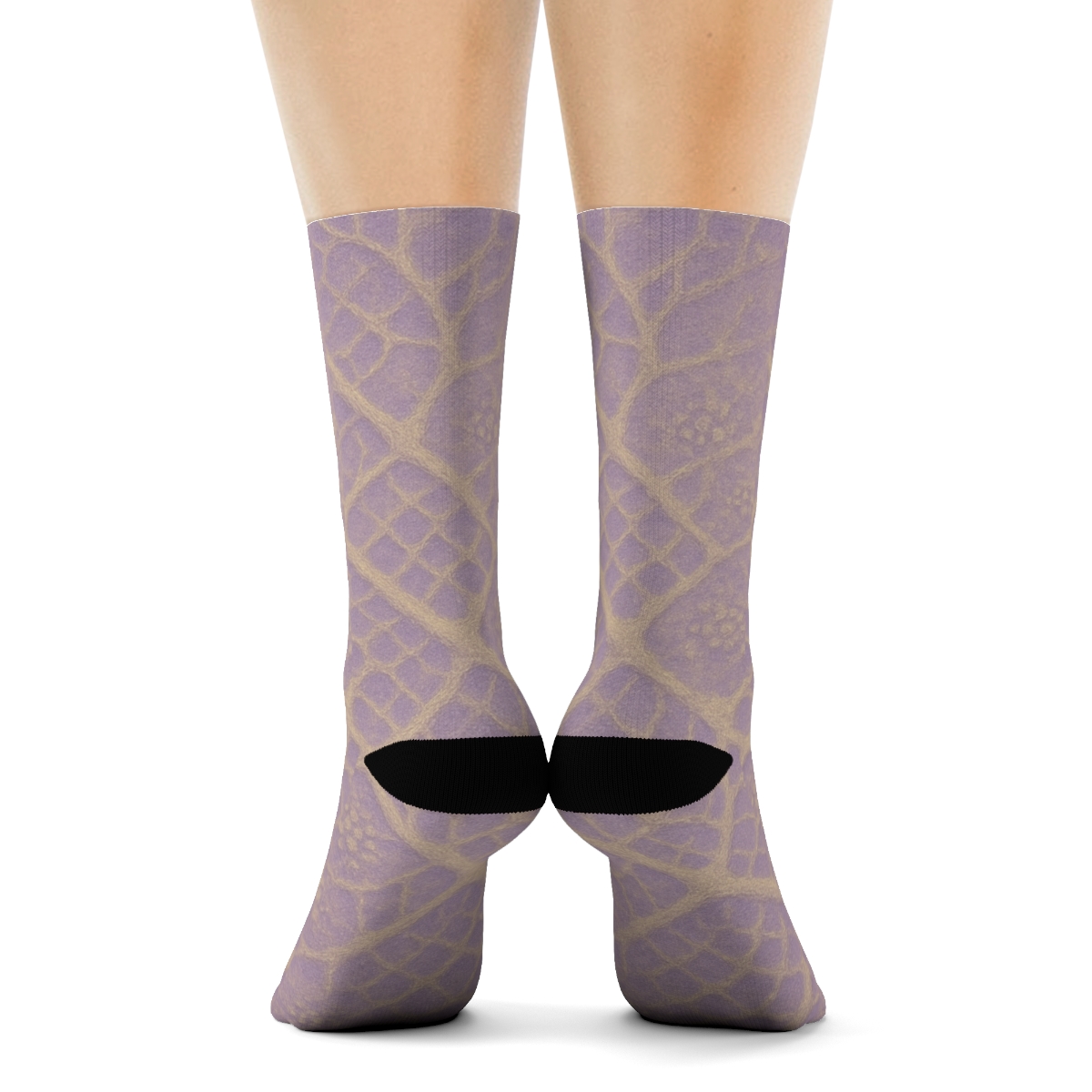 Vein Lattice Cascade designer logo socks