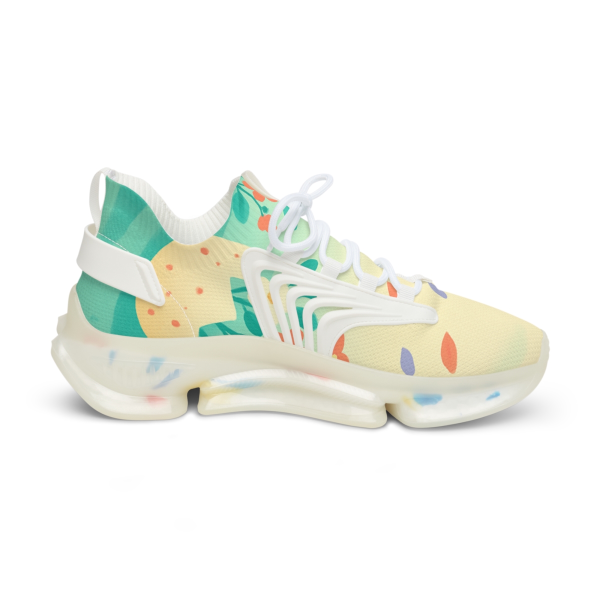 Spring Eggshell Blossom Parade custom sneakers