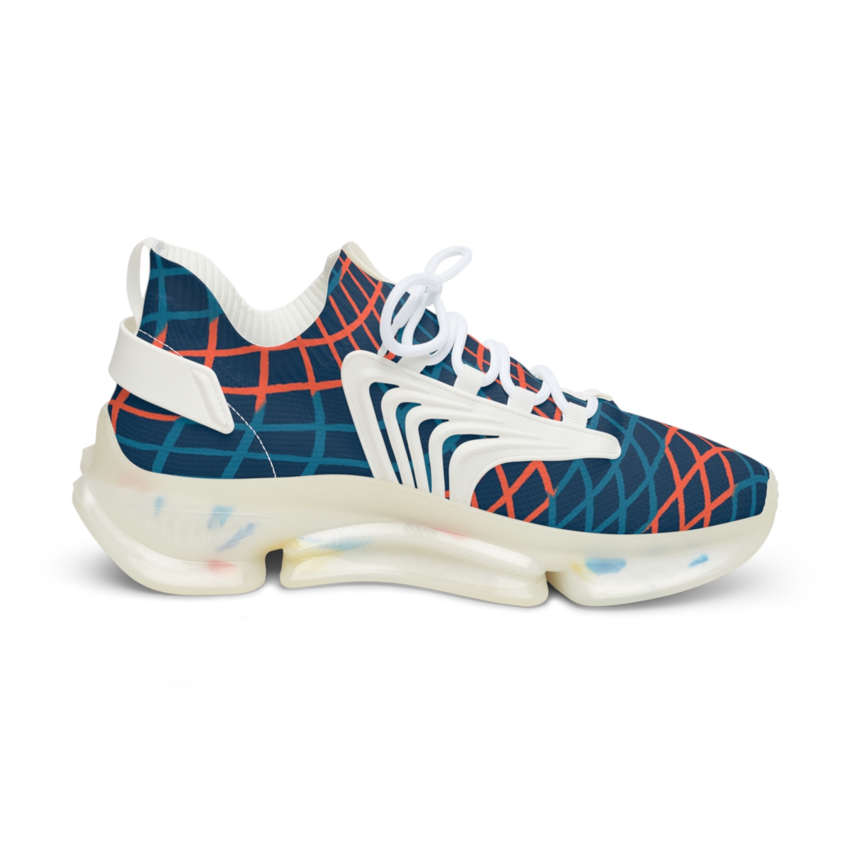 Moire Lattice Pulse Weave custom sneakers