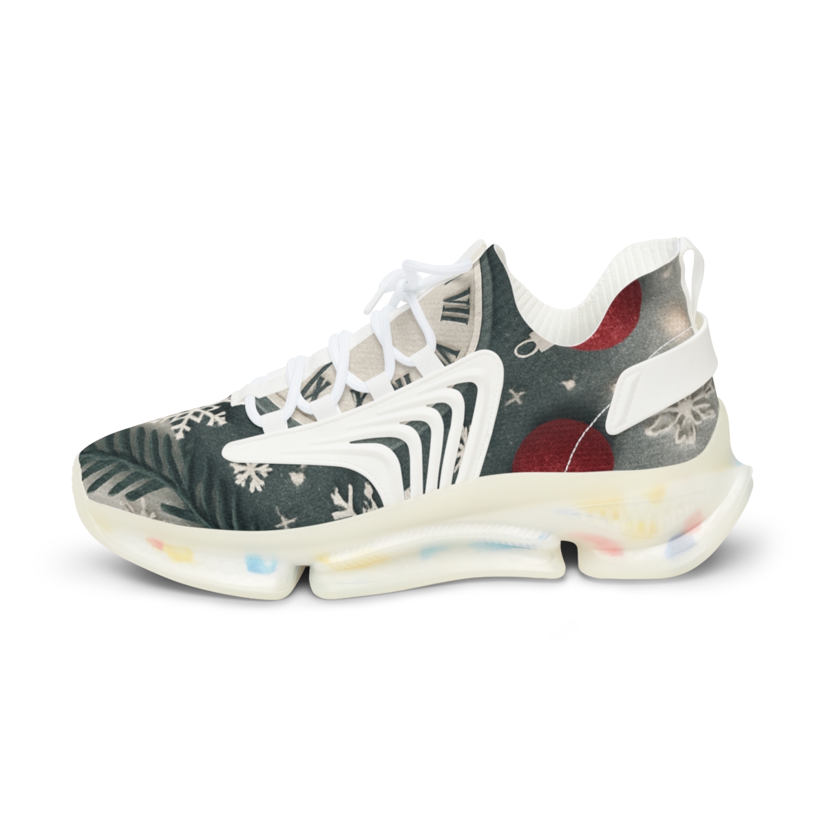 Frosted Evergreen Countdown Collage custom sneakers