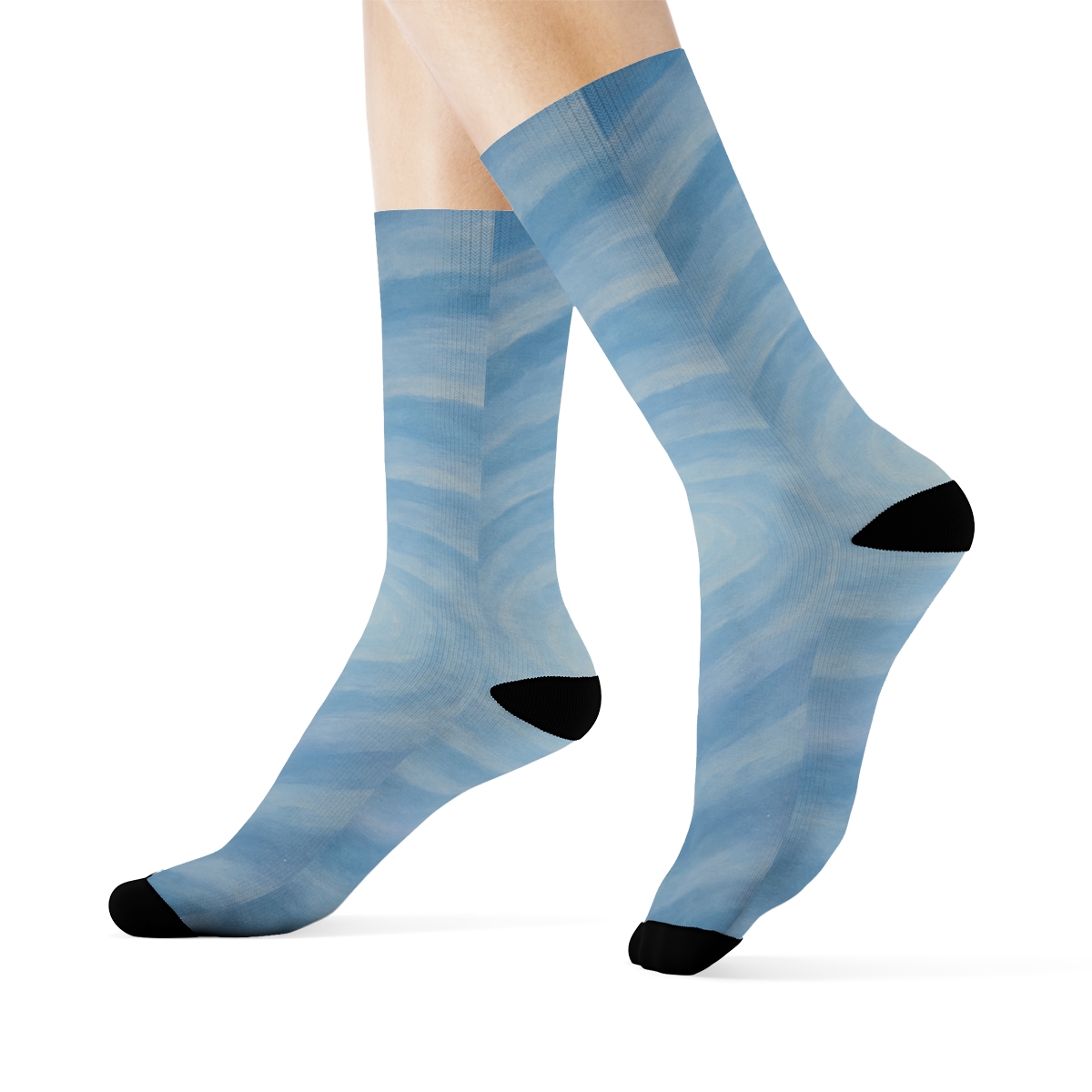Vapor Wavefront Spiral trendy colorful socks