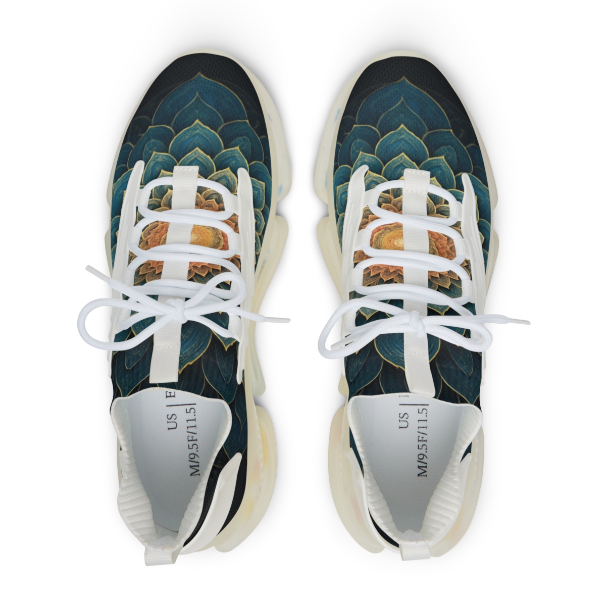 Fractal Petal Constellation trendy fashion sneakers