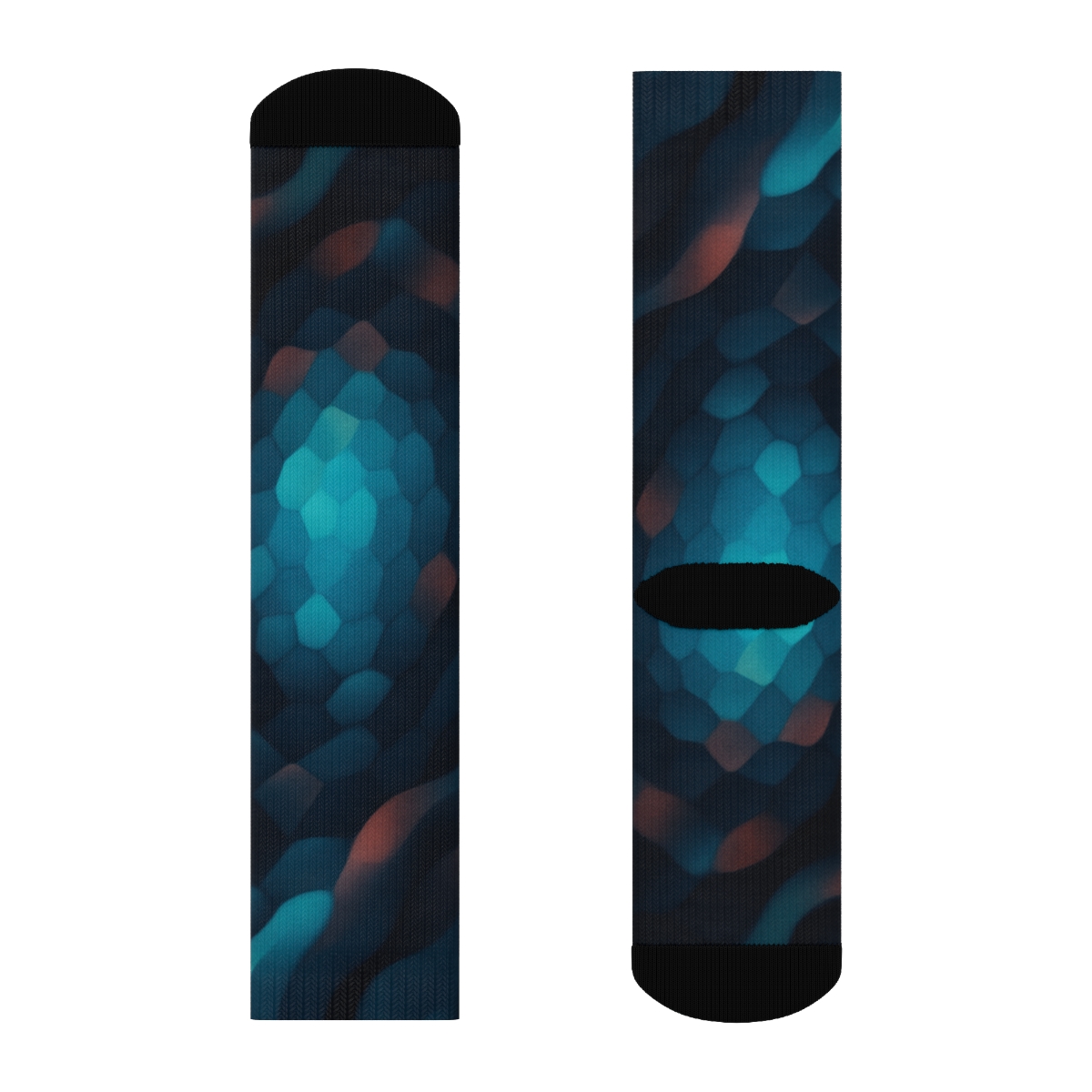 Chromatic Pulse Of The Cuttlefish designer logo socks