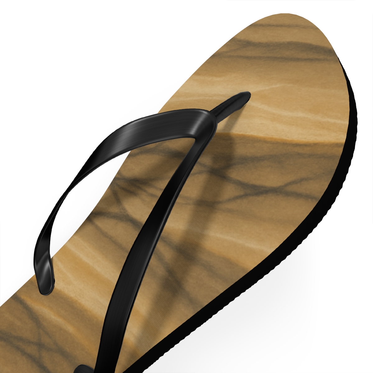 Wind Carved Arc Vein Weave soft sole flip flops