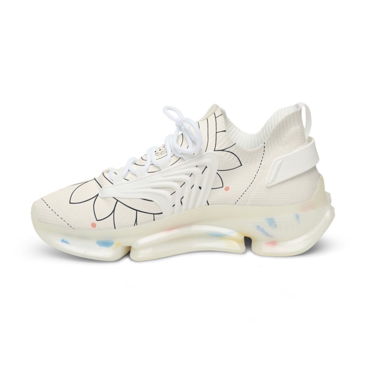 Minimal Orbit Petal Dial stylish casual sneakers