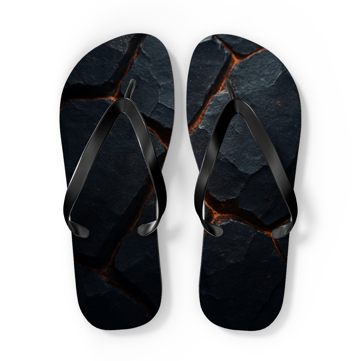 Basalt Vein Tessellation stylish summer flip flops