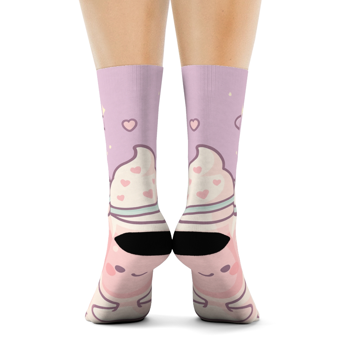 Pastel Planet Milkshake Float personalized cozy socks